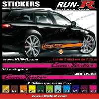 Adhesifs & Stickers Auto 2 stickers compatible avec Alfa Romeo CUORE SPORTIVO 225 cm - Divers coloris - Run-R