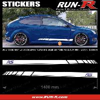 Adhesifs & Stickers Auto 2 stickers compatible avec FORD 140 cm - BLANC lettres MARINES - Run-R