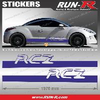 Adhesifs & Stickers Auto 2 stickers compatible avec PEUGEOT RCZ 200 cm - MARINE - Run-R
