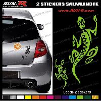 Adhesifs & Stickers Auto 2 stickers SALAMANDRE TRIBAL 18 cm - DIVERS COLORIS - Run-R