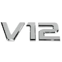 Adhesifs & Stickers Auto 6x Embleme V12 chrome 3D compatible avec camion - 20x9cm