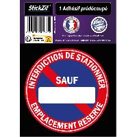 Adhesifs & Stickers Auto Adhesif Emplacement Reserve D 19.2 Cm