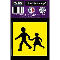 Adhesifs & Stickers Auto Adhesif Pre Decoupe Attention Enfants X1