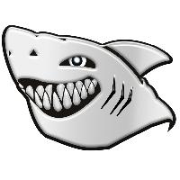 Adhesifs & Stickers Auto Adhesif Sticker 3D - Requin - 6x8cm- BC Corona