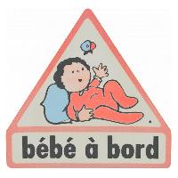 Adhesifs & Stickers Auto Bebe A Bord Electrostatique