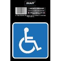 Adhesifs & Stickers Auto HANDICAPE Adhesif pre-decoupe Dimension 8.5 x 8.5 cm Resistant