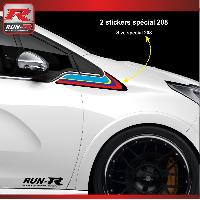 Adhesifs & Stickers Auto Pack de stickers 100NUM Sport compatible avec 208 - Run-R