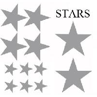 Adhesifs & Stickers Auto Set Adhesifs -ELEMENT STARS- Gris - Car Deco