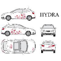 Adhesifs & Stickers Auto Set complet Adhesifs -HYDRA- Rouge - Taille M - Car Deco