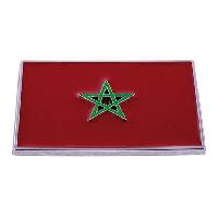 Adhesifs & Stickers Auto Sticker 3D - Drapeau Maroc - 70x50mm