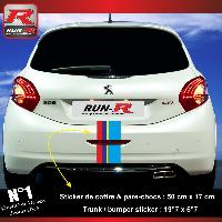 Adhesifs & Stickers Auto Sticker arriere Sport compatible avec 208 - 207 - Run-R