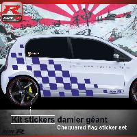 Adhesifs & Stickers Auto Sticker bas de caisse 004M Rallye compatible avec VW UP - Marine - Run-R