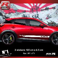 Adhesifs & Stickers Auto Sticker bas de caisse 00EHB compatible avec Mazda CX3 - Blanc - Run-R