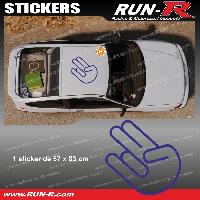 Adhesifs & Stickers Auto Sticker de toit JDM 83 cm marine Japan Domestic Market compatible avec Honda Nissan Toyota Subaru Mazda - Run-R