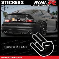 Adhesifs & Stickers Auto Sticker JDM 10 cm argent Japan Domestic Market compatible avec Honda Nissan Toyota Subaru Mazda - Run-R