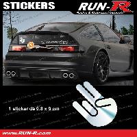 Adhesifs & Stickers Auto Sticker JDM 9 cm chrome Japan Domestic Market compatible avec Honda Nissan Toyota Subaru Mazda - Run-R