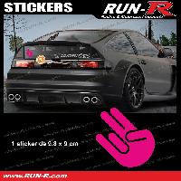 Adhesifs & Stickers Auto Sticker JDM 9 cm rose Japan Domestic Market compatible avec Honda Nissan Toyota Subaru Mazda - Run-R