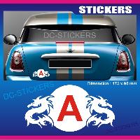 Adhesifs & Stickers Auto Sticker jeune conducteur DRAGON - Run-R