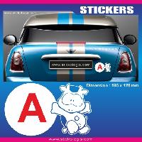 Adhesifs & Stickers Auto Sticker jeune conducteur VACHE - Run-R