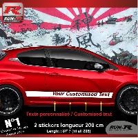 Adhesifs & Stickers Auto Sticker personnalise pour bas de caisse 00BXB Blanc - Run-R