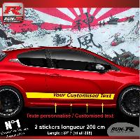 Adhesifs & Stickers Auto Sticker personnalise pour bas de caisse 00BXJ Jaune - Run-R