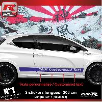 Adhesifs & Stickers Auto Sticker personnalise pour bas de caisse 00BXM Marine - Run-R