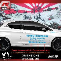 Adhesifs & Stickers Auto Sticker publicitaire personnalise pour cote 00BZY bleu - Run-R