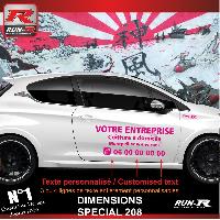 Adhesifs & Stickers Auto Sticker publicitaire personnalise pour cote 00BZZ rose - Run-R