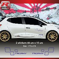 Adhesifs & Stickers Auto Sticker style damier 00FOM Marine - Run-R