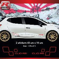 Adhesifs & Stickers Auto Sticker style damier Rouge - Run-R