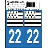 Adhesifs & Stickers Autocollant Departement 22