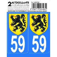 Adhesifs & Stickers Autocollant departement 59 - LION DES FLANDRES -x2- Adhesifs & Stickers Autocollant departement 59 - LION DES FLANDRES -x2-
