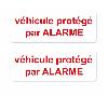 Adhesifs & Stickers Autocollant Vehicule Protege Par Alarme X 2