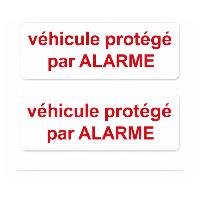 Adhesifs & Stickers Autocollant Vehicule Protege Par Alarme X 2 Adhesifs & Stickers Autocollant Vehicule Protege Par Alarme X 2