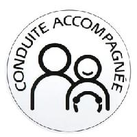 Adhesifs & Stickers Disque conduite accompagnee electrostatique Adhesifs & Stickers Disque conduite accompagnee electrostatique