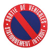 Adhesifs & Stickers Disque stationnement interdit 250mm a clouer Adhesifs & Stickers Disque stationnement interdit 250mm a clouer