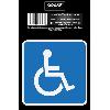 Adhesifs & Stickers HANDICAPE Adhesif pre-decoupe Dimension 8.5 x 8.5 cm Resistant