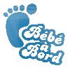 Adhesifs & Stickers Mini sticker Bebe a bord 125x95mm - garcon