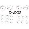 Adhesifs & Stickers Set Adhesifs -ELEMENT DADOS- Gris