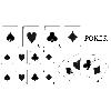 Adhesifs & Stickers Set Adhesifs -ELEMENT POKER- Noir - Car Deco
