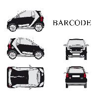 Adhesifs & Stickers Set complet Adhesifs -BARCODE- Blanc - Taille M - PROMO ADN - Car Deco Adhesifs & Stickers Set complet Adhesifs -BARCODE- Blanc - Taille M - PROMO ADN - Car Deco