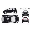Adhesifs & Stickers Set complet Adhesifs -CORAZONES- Blanc - Taille M - Car Deco