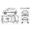 Adhesifs & Stickers Set complet Adhesifs -CORAZONES- Noir - Taille M - Car Deco