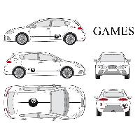 Adhesifs & Stickers Set complet Adhesifs -GAMES- Taille S - Car Deco Adhesifs & Stickers Set complet Adhesifs -GAMES- Taille S - Car Deco