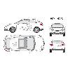 Adhesifs & Stickers Set complet Adhesifs -HYDRA- Argent - Taille S - Car Deco