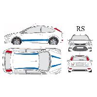 Adhesifs & Stickers Set complet Adhesifs -RS- Bleu - Taille M - Car Deco Adhesifs & Stickers Set complet Adhesifs -RS- Bleu - Taille M - Car Deco
