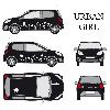Adhesifs & Stickers Set complet Adhesifs -URBAN GIRL- Blanc - Taille M - Car Deco