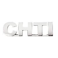 Adhesifs & Stickers Sticker 3D Chrome - Embleme CHTI - 14cm