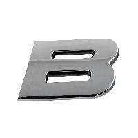 Adhesifs & Stickers Sticker 3D Chrome Lettre B - 23x27mm