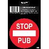 Adhesifs & Stickers STOP PUB Adhesif pre-decoupe - 7 cm - Resistant UV Intemperies